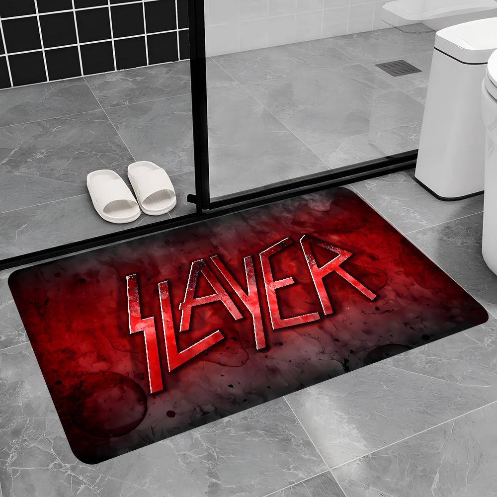 S-Slayer Heavy Metal Band Music Bath Mat Nordic Style Home Doormat Bathroom-Toilet Mats Bedroom Welcome Doormat
