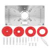 Woodworking Engraving Flip Board Router Table Insert Plate Useful Aluminum Alloy