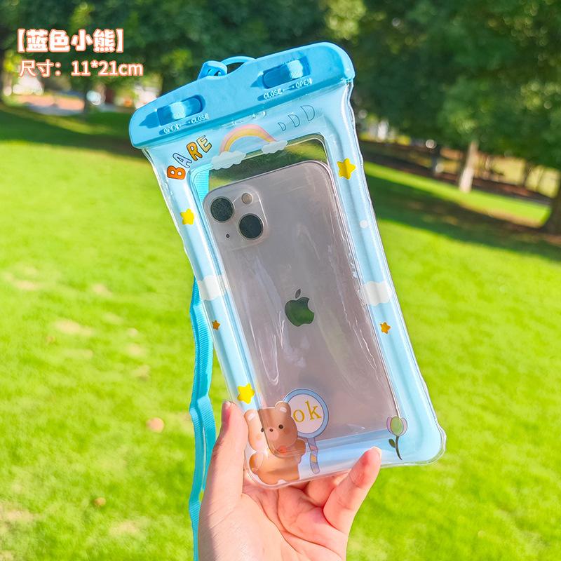 

Mobile phone waterproof bag, underwater photography airbag, hot spring swimming phone universal touch screen, snorkeling waterproof cover one size
