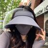 Women'S Summer  Outdoor Wide-Brimmed Ice Silk Sunshade Hat Vent Hat Breathable Sun Hat