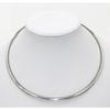 Silver Color Big Circle 304 Stainless Steel Pendant Neck Ring Necklace - Fashionable Torque Statement Jewelry Findings