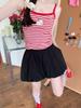 Flower Bud Women's High-Waisted Wide-Leg Summer Shorts - Casual, Versatile, Loose Fit with Slimming Pumpkin Lantern Design