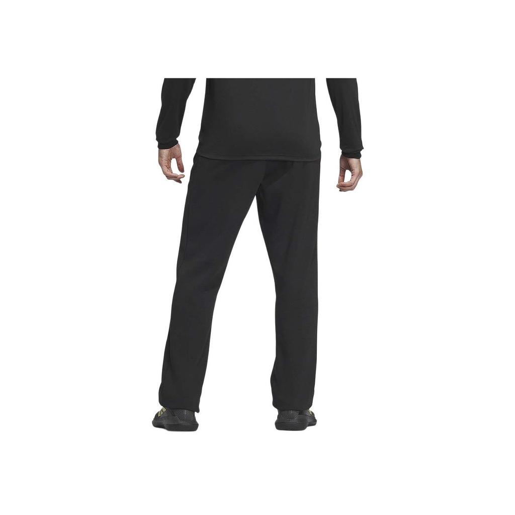 Adidas Straight Knit Casual Pants Unisex Bottoms Black JE3495