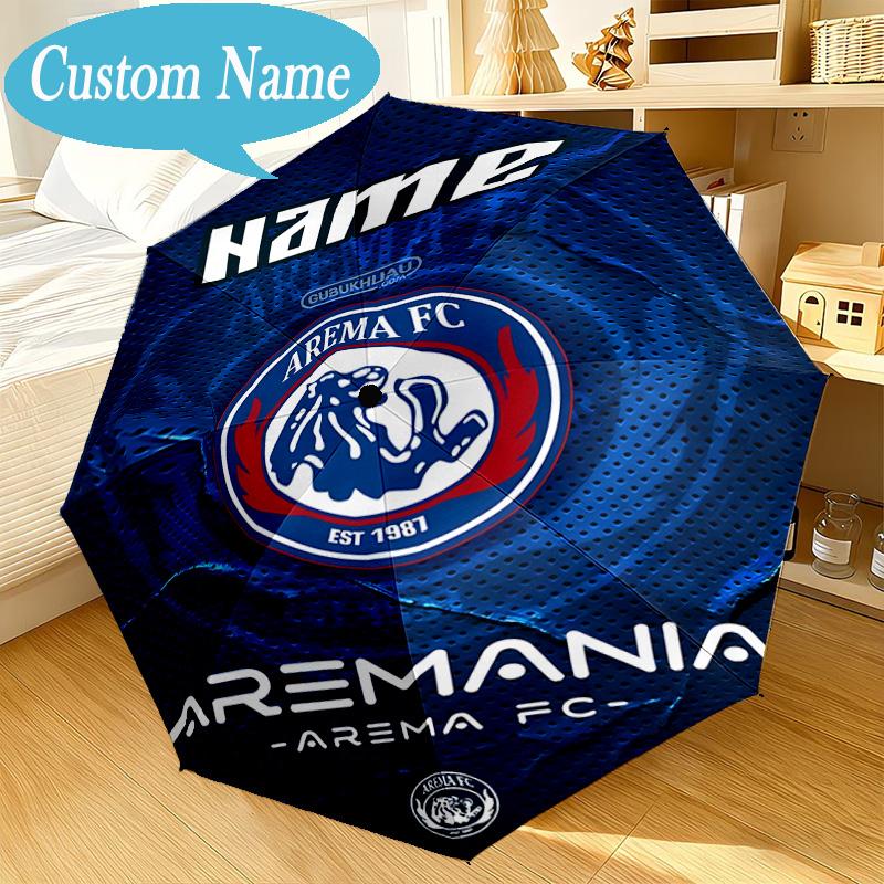 Custom Name Umbrella Arema Crest Pride Umbrella 8-Frame for Travel, Camping, Casual Lightweight Portable, Essential for Family Gifts