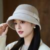 Middle-aged and Elderly Fashion Basin Hat Women's Autumn and Winter Elegant Warm Top Hat New Fashion Bucket Hat