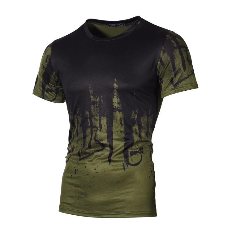 Tricou cu mânecă scurtă, subțire, cu mânecă scurtă, pentru bărbați