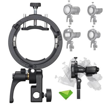 Godox S3 Speedlite S2 Yükseltme Sürümü Bowens Yuvalı Godox Güncellenmiş Bowens Yuvalı Tutucu Soğuk Flaş Braketli Softbox Snoot ile Uyumlu