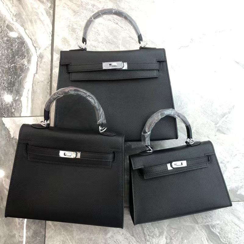 2025 New women's bag palm pattern second generation KellI bag cowhide mini Kelli bag shoulder bag crossbody handbag