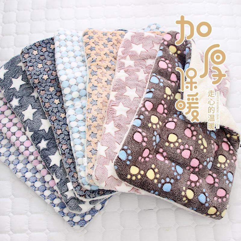 Pet cushion thickened autumn and winter warm cat dog cushion non-slip blanket seat cushion puppy dog sleeping cushion