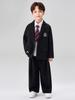 [Qichenk] Uniforme Scolastica, Cerimonia di Diploma, Ragazzi, Bambini, Scuola Elementare, Uniforme per Bambini, Tragito Scolastico, Completo da Uomo, Set Completo 5 Pezzi,