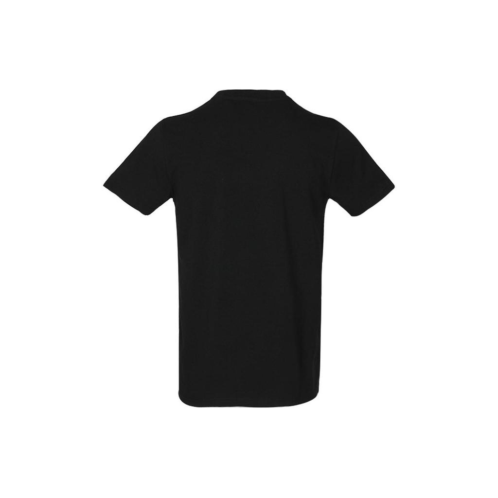 Adidas Retro Potisk Loga Písmen Sportovní Běžecké Tričko s Krátkým Rukávem a Kulatým Výstřihem Unisex Topy Černá Zlatá ADITSG2P-BG