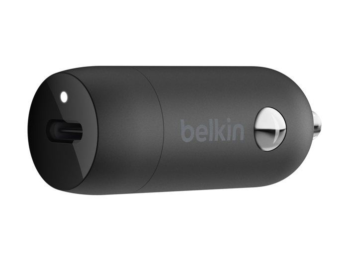 Chargeur de batterie de voiture - BELKIN - 30w USB PD - Allume-cigare - Noir et Blanc - USB Type-C