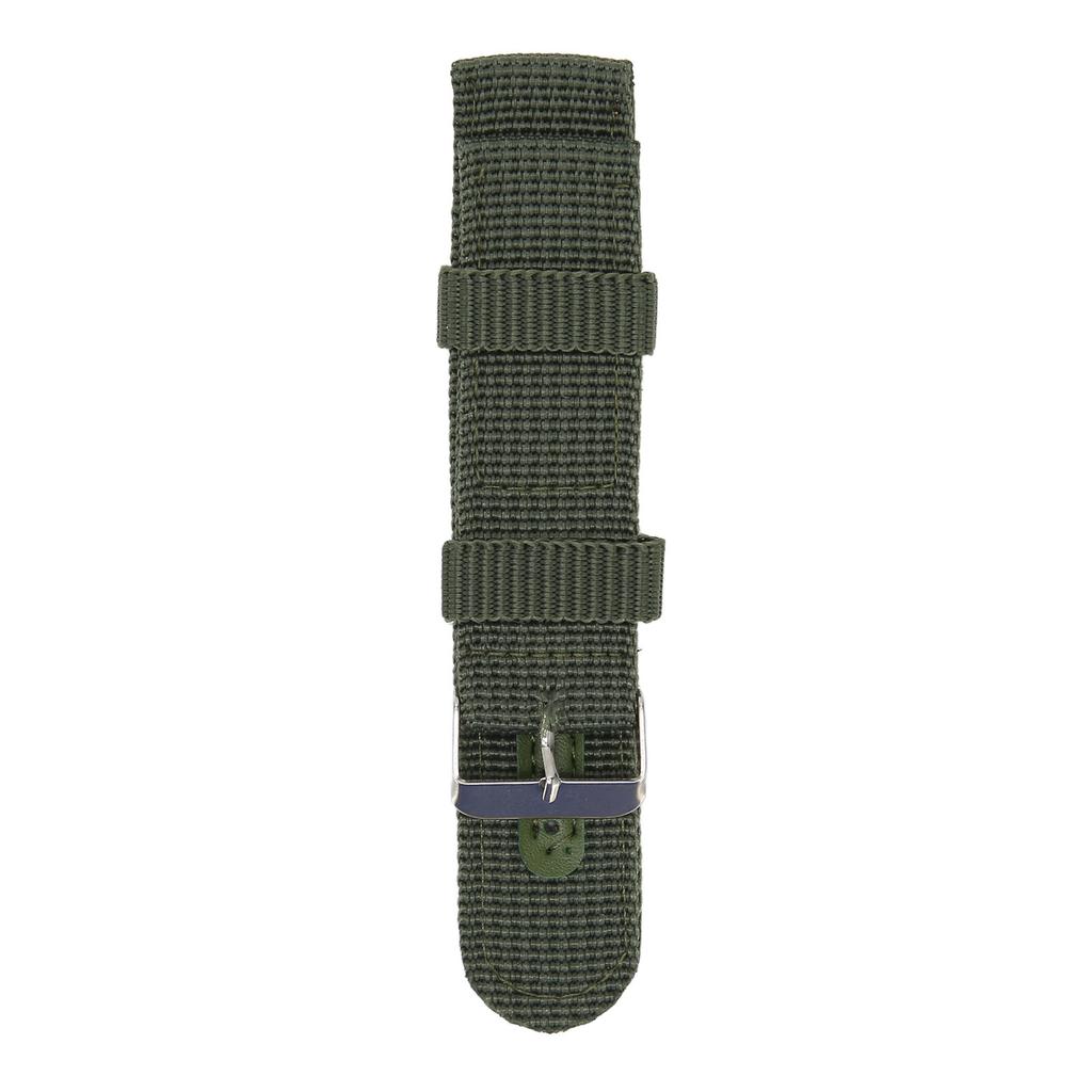 22mm Canvas Watch Strap Canvas Quick Release Replacement Watch Band for Men and Women Green