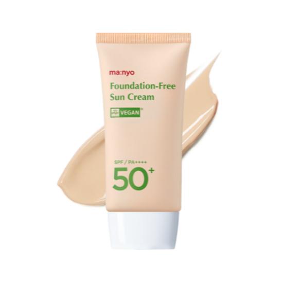 ma:nyo Foundation-Free Sun Cream SPF50+ PA++++ Vegan Tone-Up Sunscreen 50ml