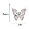 10Pcs Fashion Crystal Zircon Butterfly Pendant Women Exquisite Luxury Butterfly Charms Clavicle Necklace Jewelry DIY Accessories