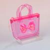 Pvc Girl Heart Butterfly Knot Mini Coin Purse With Waterproof Storage For Casual Use