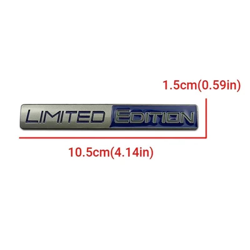For Audi RS3 3D Raise Metal Limited Edition Logo Car Rear Trunk Front Grille Badge Fender Emblem Badge Sticker for Audi VW Honda Accessories