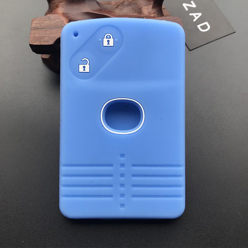 ZAD Silicone rubber car key cover case holder shell skin set for Mazda 3 5 6 8 M8 CX-7 CX-9 2 buttons smart card remote key fob