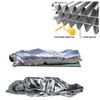 Emergency Blanket 1.3x2.1M Silver Survival Thermal Space Blanket for Camping Hiking Outdoor All Weather Protection