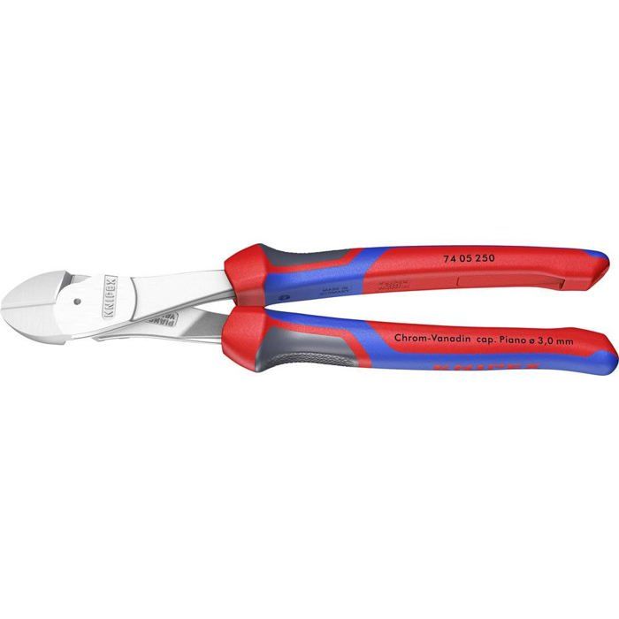 Pince Coupante Diagonale À Forte Démultiplication Avec Facette Knipex 74 05 250 250 Mm 1 Pc(s)