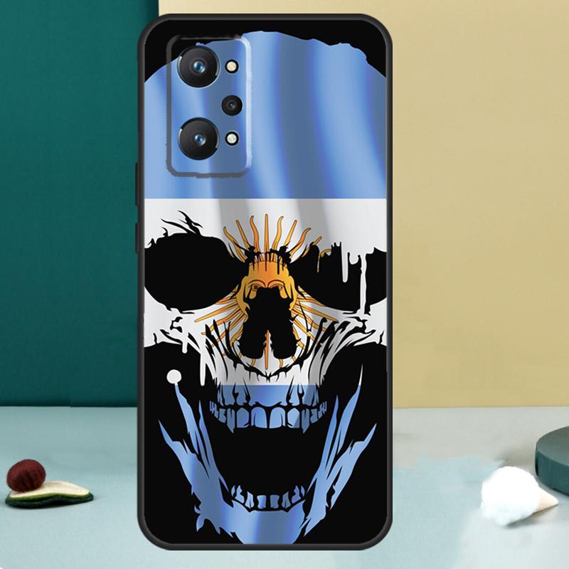 Argentine Flag For Realme 14 13 Pro Plus 10 11 12 GT 5 6 6T GT7 Pro C61 C55 C53 C51 C21Y C25S C75 C67 Case