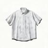 Summer Short Sleeved Shirt Jacket Workwear Short Sleeved Men's Lapel Shirt