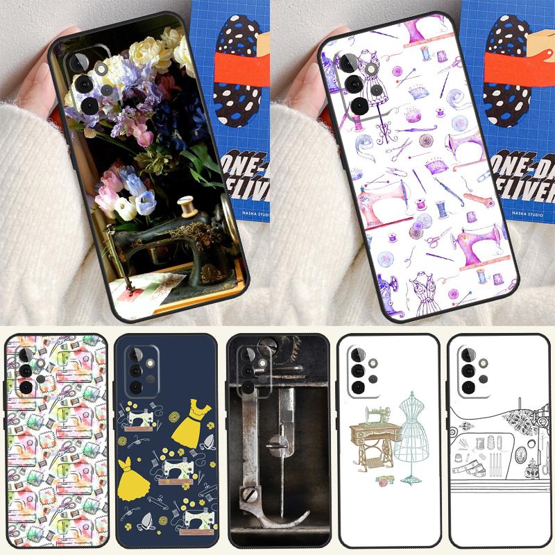 Sewing Machine For Samsung Galaxy A54 A34 A14 A55 A35 A15 A53 A33 A13 A05 A06 A16 A22 A32 A52 Phone Case