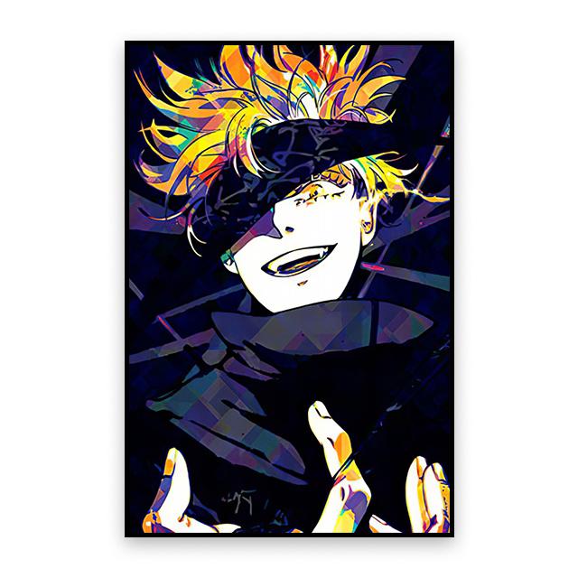Jujutsu Kaisen Anime Canvas Poster Gojo Satoru Character Decoration Painting Kids Room Art Murals Modern Home Wall Decor Picture