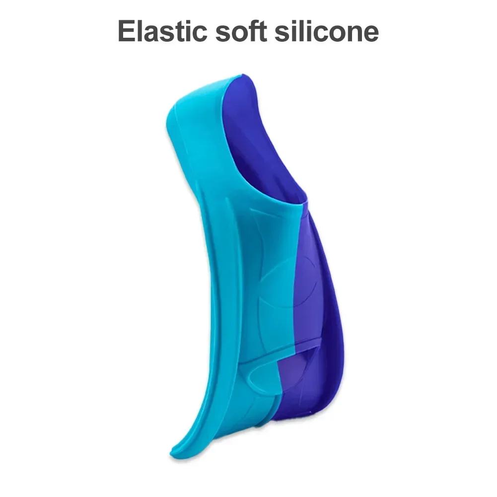 Men Women Kids Silicone Professional Scuba Diving Fins Short Snorkel Swimming Fins Flippers Swimming Diving Accessories