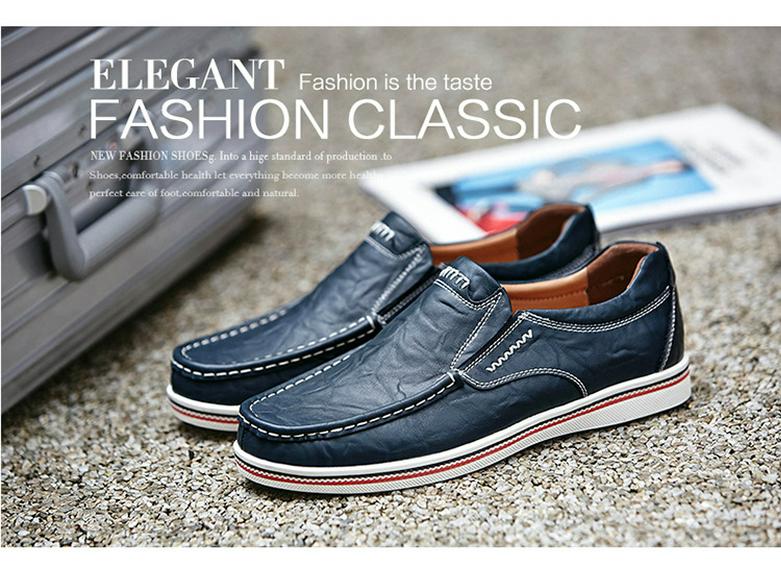 Sapatos Mocassins de Couro Masculinos Plus Size - Sapatos Formais e Casuais para Escritório.