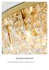 Modern Crystal Ceiling Lamp - Warm, Romantic, Simple, Atmospheric Design for Bedroom and Living Room