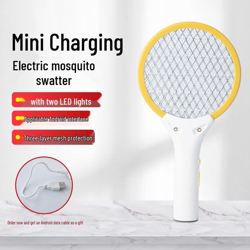 Portable Mini USB Electric Mosquito Swatter for Home & Car