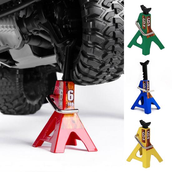 Car Toy Metal 6 Ton Scale Jack Stand Decoration for 1/10 RC Crawler Truck SCX10