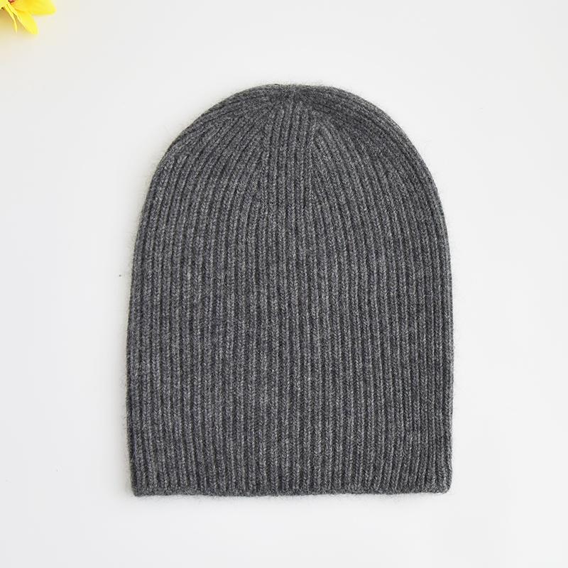 Custom Winter Wool Knitted Beanie for Women Men Unisex Warm Cuff Beanie High Quality Plain Beanies Factory
