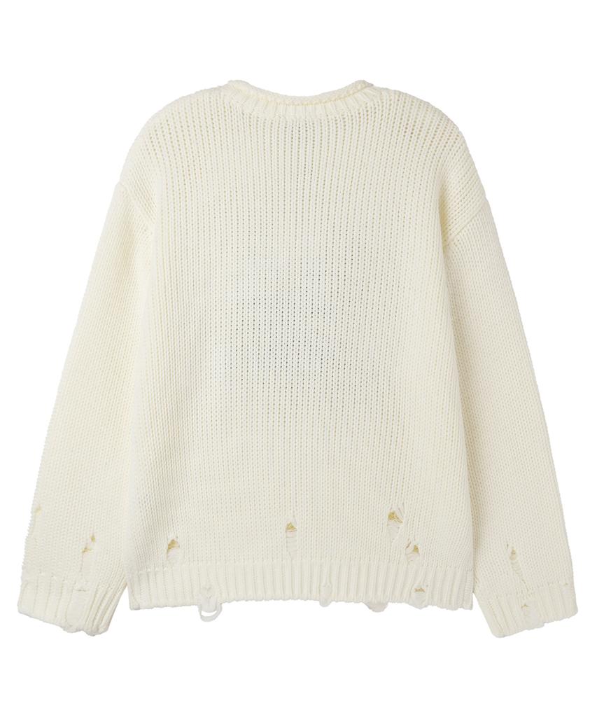 OHY Dolly Destroyed Knit - White