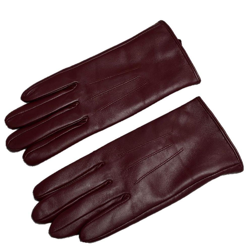 Ladies Leather Gloves Sheepskin Outdoor Thermal Cycling Genuine Leather Trade Winter Thickened Leather Gloves