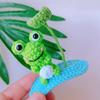 Artistic 3D Hand Crochet Baby Hair Accessory Soft Knitting Hairpin Lightweight Vibrant Color Headwear for Infants