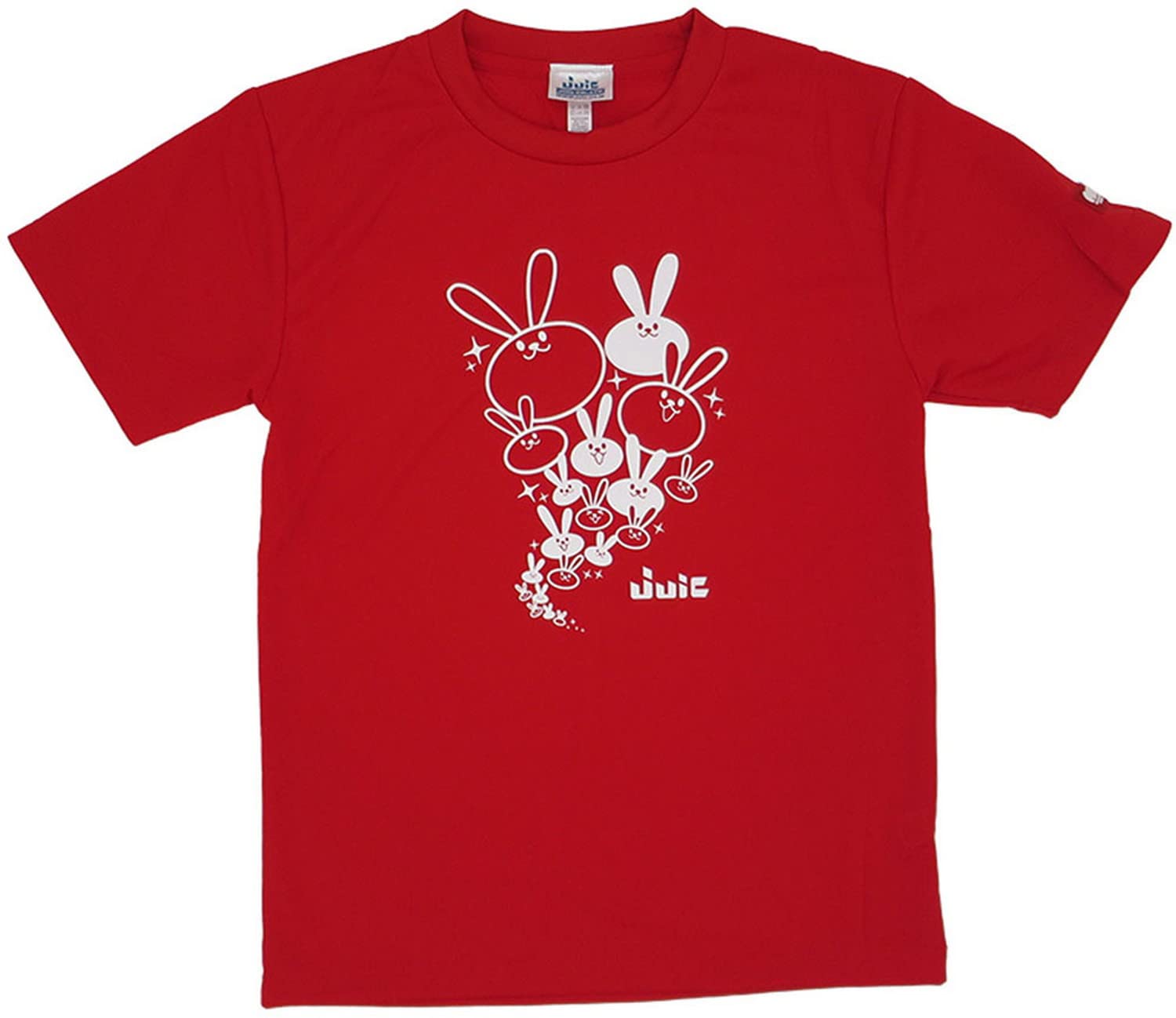 

Juwick Usa T Table Tennis Short Sleeve Officially Approved by the Japan Table Tennis Association Red T-Shirt, (JTA), 5658, (RE)