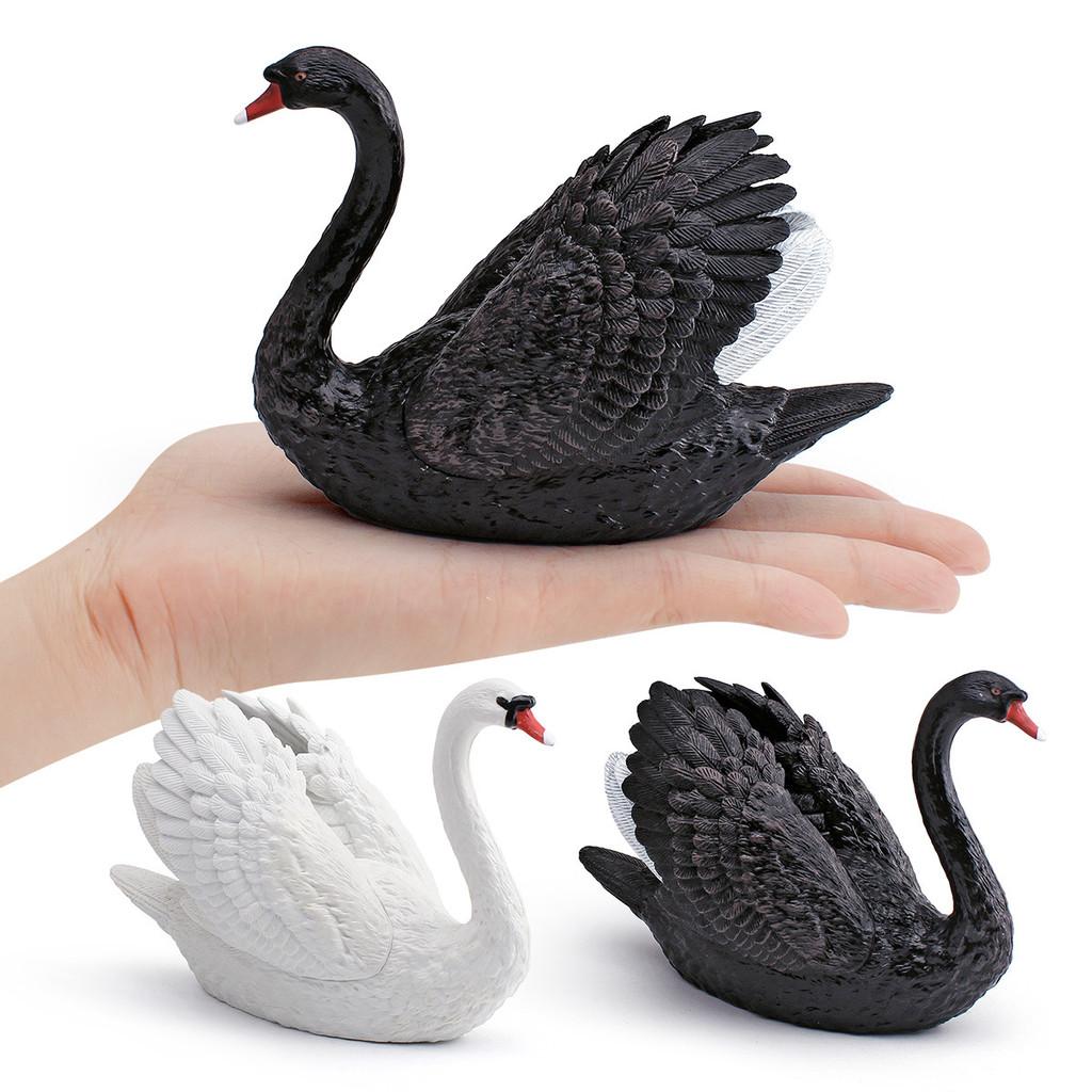 Wildlife Animal Pvc Swan Model With Realistic Design For Childrens Educational Decor