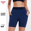 Womens High-Waisted Stretch Yoga Shorts With Side Pockets Breathable Running Gym Cycling Pants