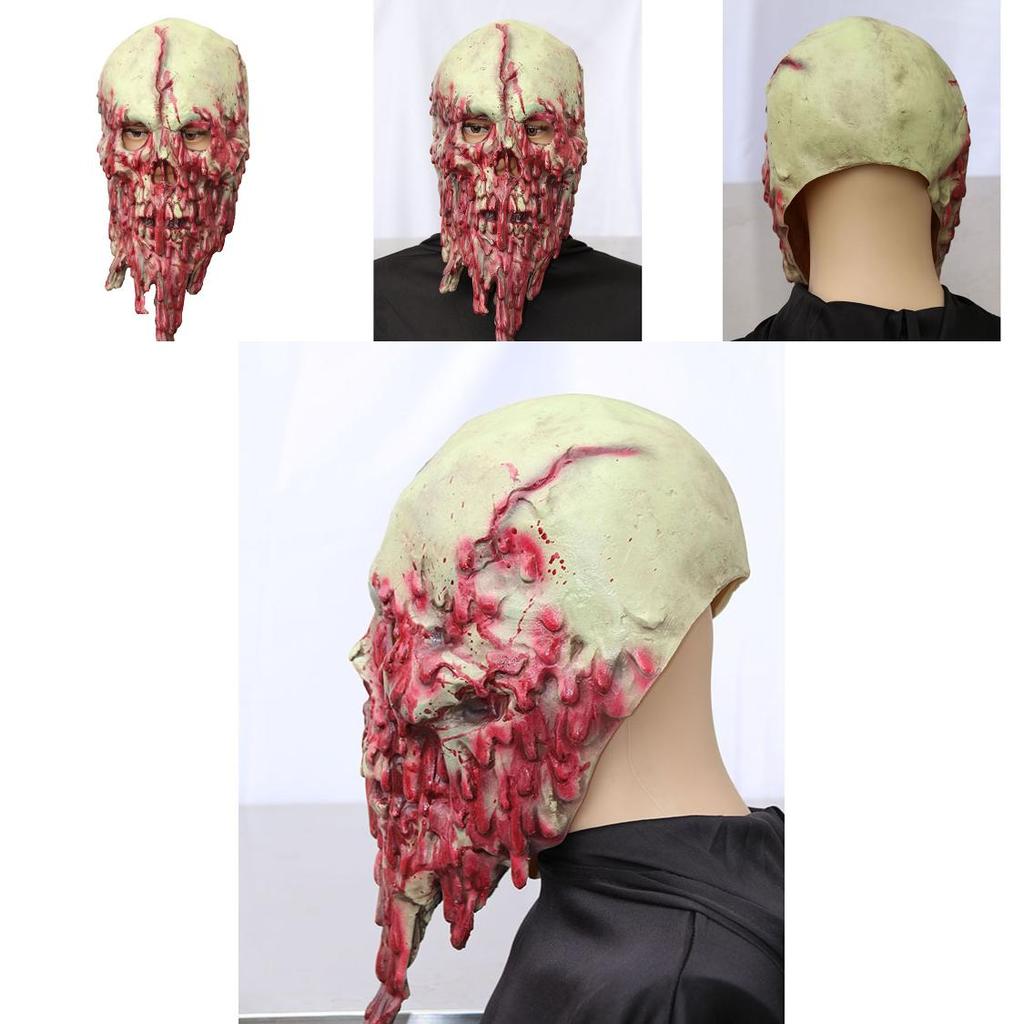 Halloween Haunted House Latex Zombie Mask For Cosplay And Scare Pranks