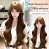 Goddess Descends Korean Style 4.0 Wig - Caramel Warm Brown, Middle Part, Big Waves, Natural Full Head Wig for Women