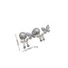 Copper Plated Thick Silver Super Fairy Inlaid Zircon Butterfly Tassel Two Wearing Earrings Female Sweet Temperament Stud Earrings