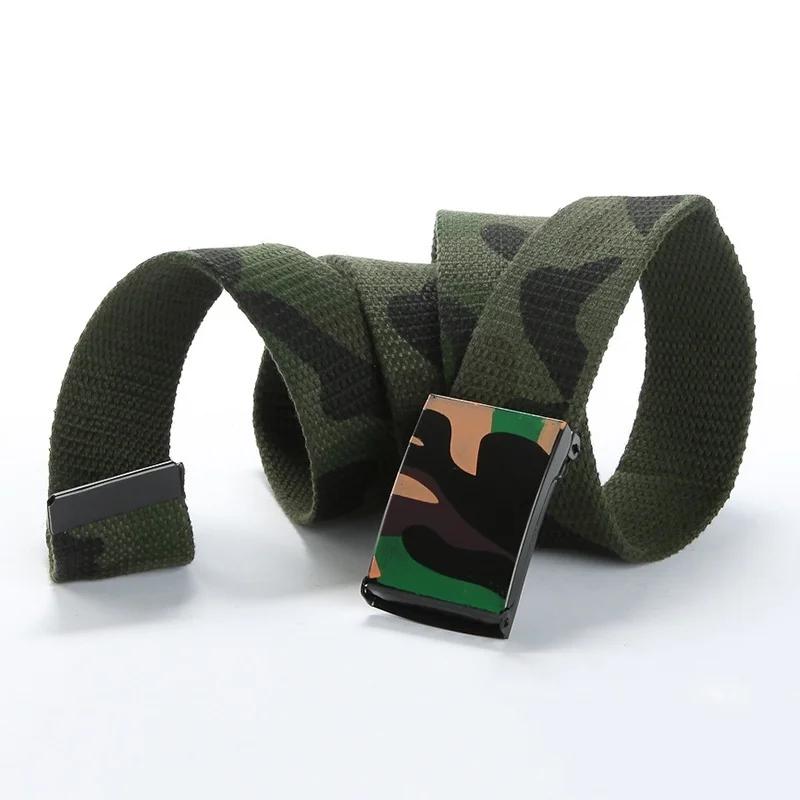 Baumwoll-Canvas Schnallengürtel Neu Graffiti Camouflage Herren Jungen Unisex Schlichtes Gurtband
