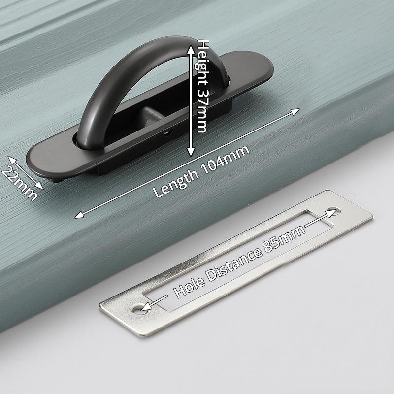 KAK Tatami Hidden Door Handle Pearl Nickel Zinc Alloy Recessed Flush Pulls Cover Floor Cabinet Handle Furniture Handle Hardware
