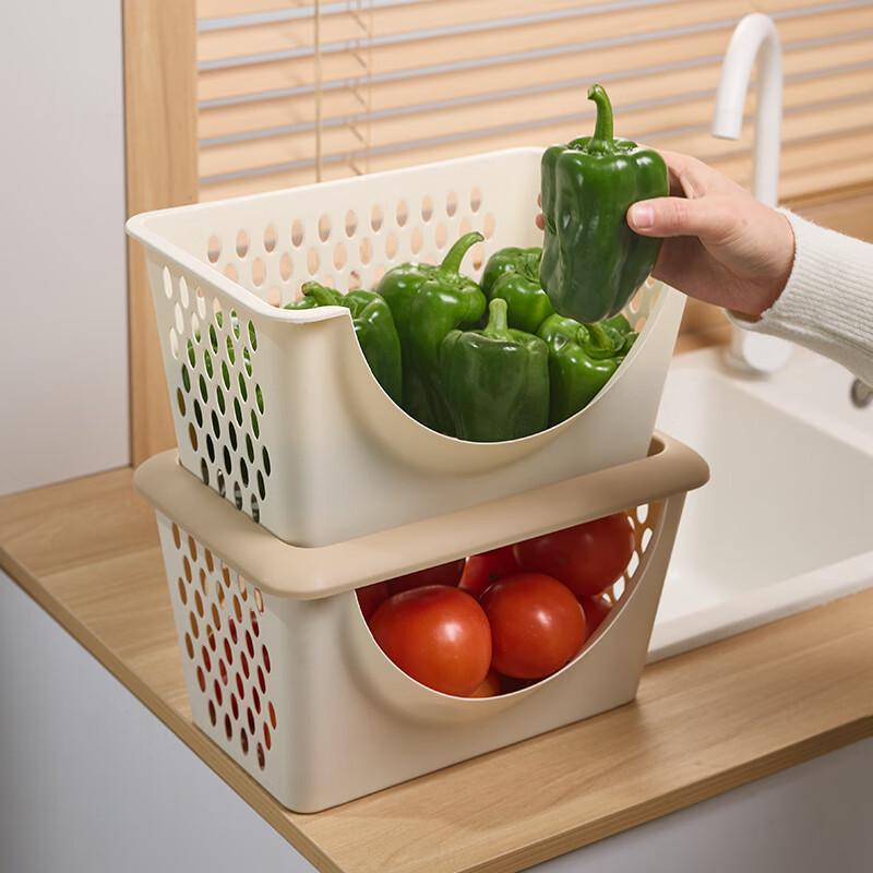 Zesílený plastový kuchyňský úložný koš