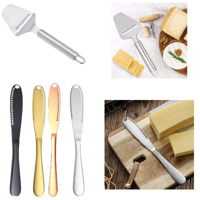 Stainless Steel Butter Knife Multifunctional Butter Spreader Curler Slicer Kitchen Perfection Ideal for Spreading and Slicing