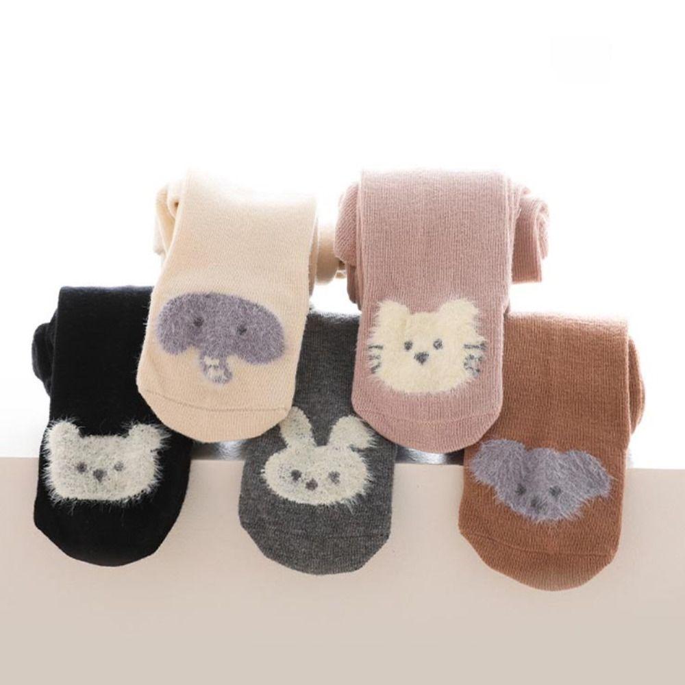 Elastic Newborn Pantyhose Animals Print Toddlers Cotton Tights Baby Knitted Tights  Summer