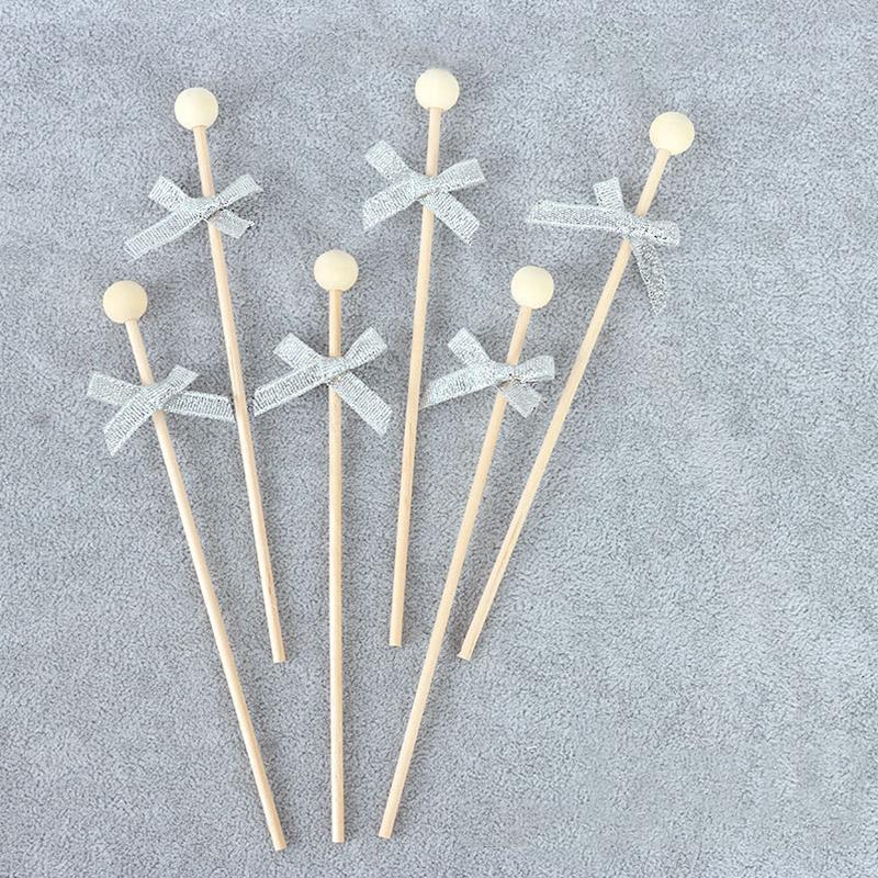 

6 шт. Аксесуари для десертів для вечірки, Дерев яні вставки для дня народження, Прикраси для торта, Вставки для прикраси торта, Палички для цукерок для