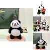 Fun And Playful Panda Plush Keychain Original Design Adorable Keychain For Collectors
